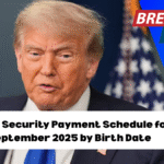 Social Security Payment Schedule for September 2025 by Birth Date