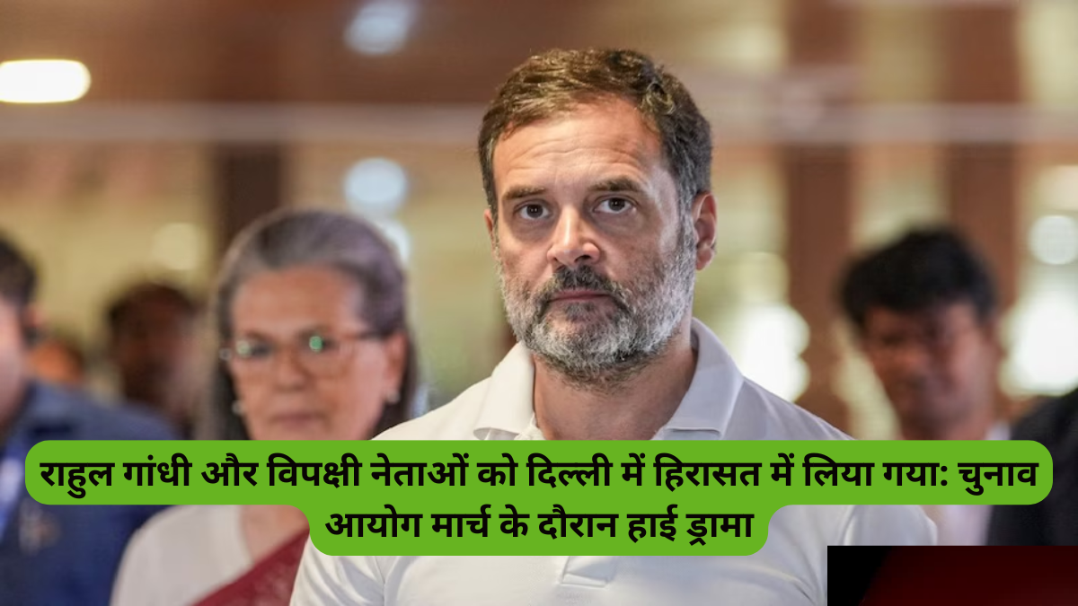 Rahul Gandhi and opposition leaders detained in Delhi: High drama during Election Commission march