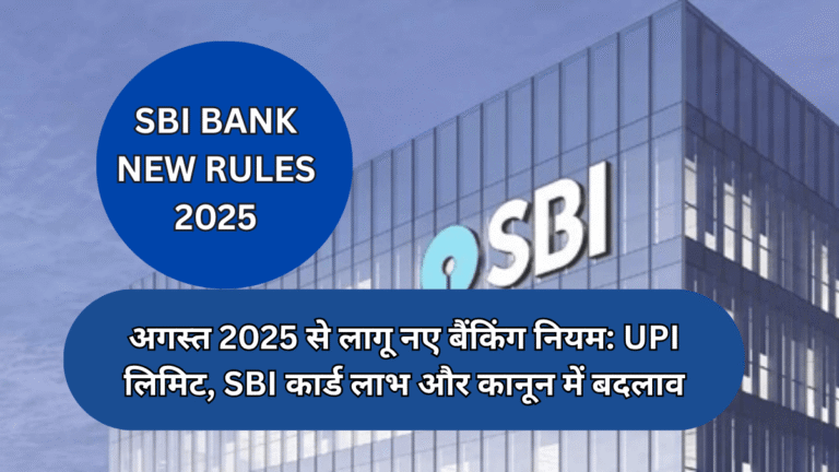 sbi bank new rules august 2025