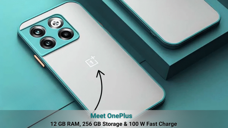 12 GB RAM, 256 GB Storage & 100 W Fast Charge