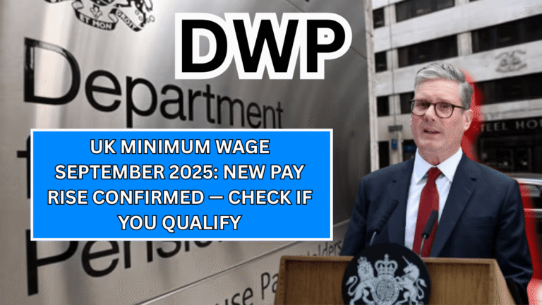 UK Minimum Wage September 2025