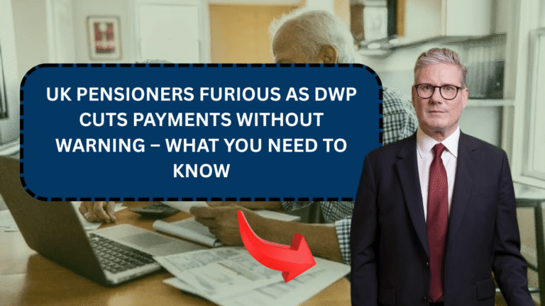 UK Pensioners Furious as DWP Cuts Payments Without Warning